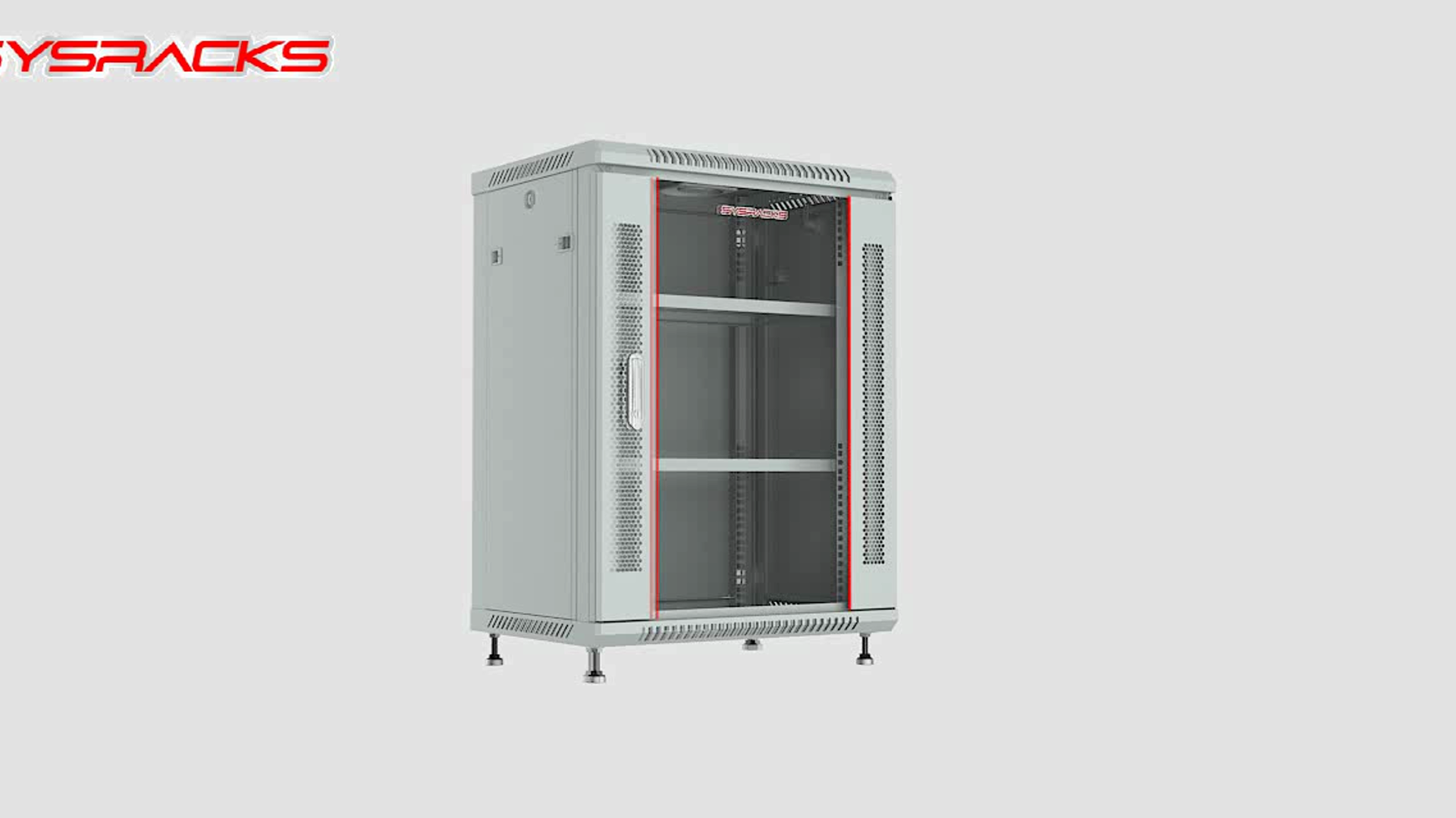 Syspal Rack Watch SYSRACKS 18U24 in Depth HQ Wall Mount IT Server Rack Cabinet on ...