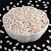 CREATZONE 100pcs Natural Freshwater Pearl Beads 6-7mm Rice Oval White Pearls Genuine Real Cultured Pearl Beads for DIY Jewelry Making, Hole: 0.7mm