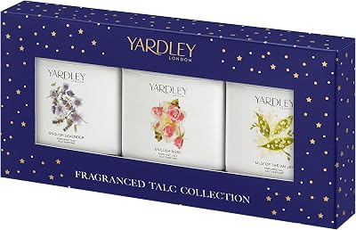 Yardley London Mini Talc Collection 3 x 50g Gift Set Lavender Rose Lily of