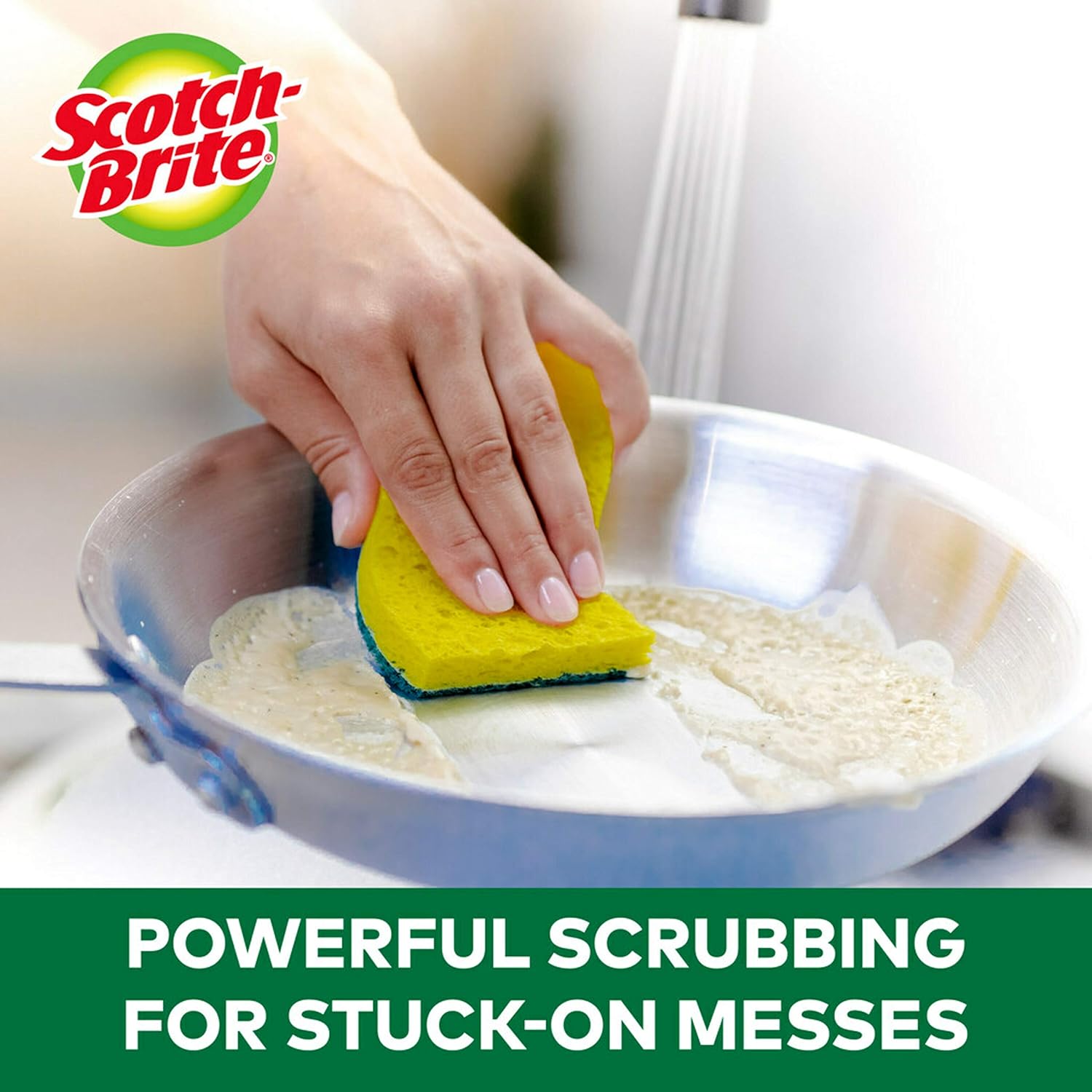 Scotch-Brite Heavy Duty Scrub Sponges, 9 Scrub Sponges, Stands Up to Stuck-on Grime: Health & Personal Care