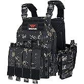vAv YAKEDA Tactical Vest for Men Quick Release Outdoor Airsoft Vest Adjustable for Adults