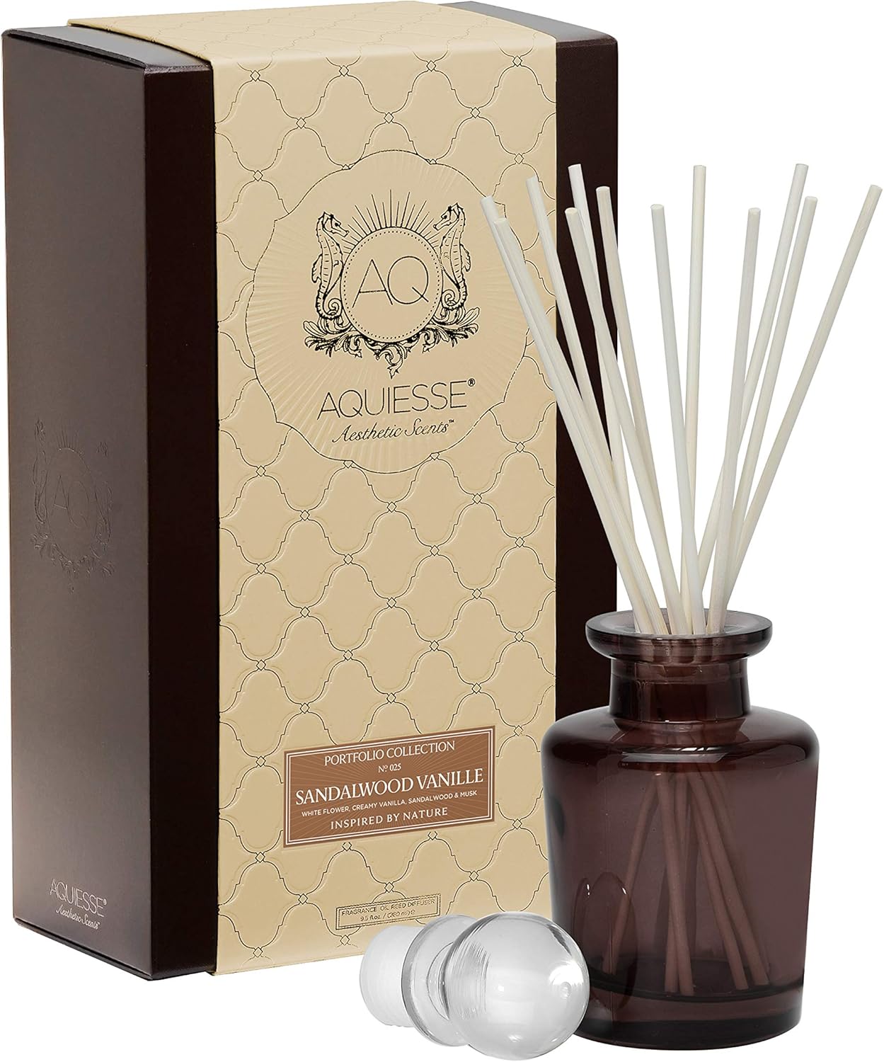 Aquiesse Apothecary Reed Diffuser Gift Set Sandalwood Vanille Amazon