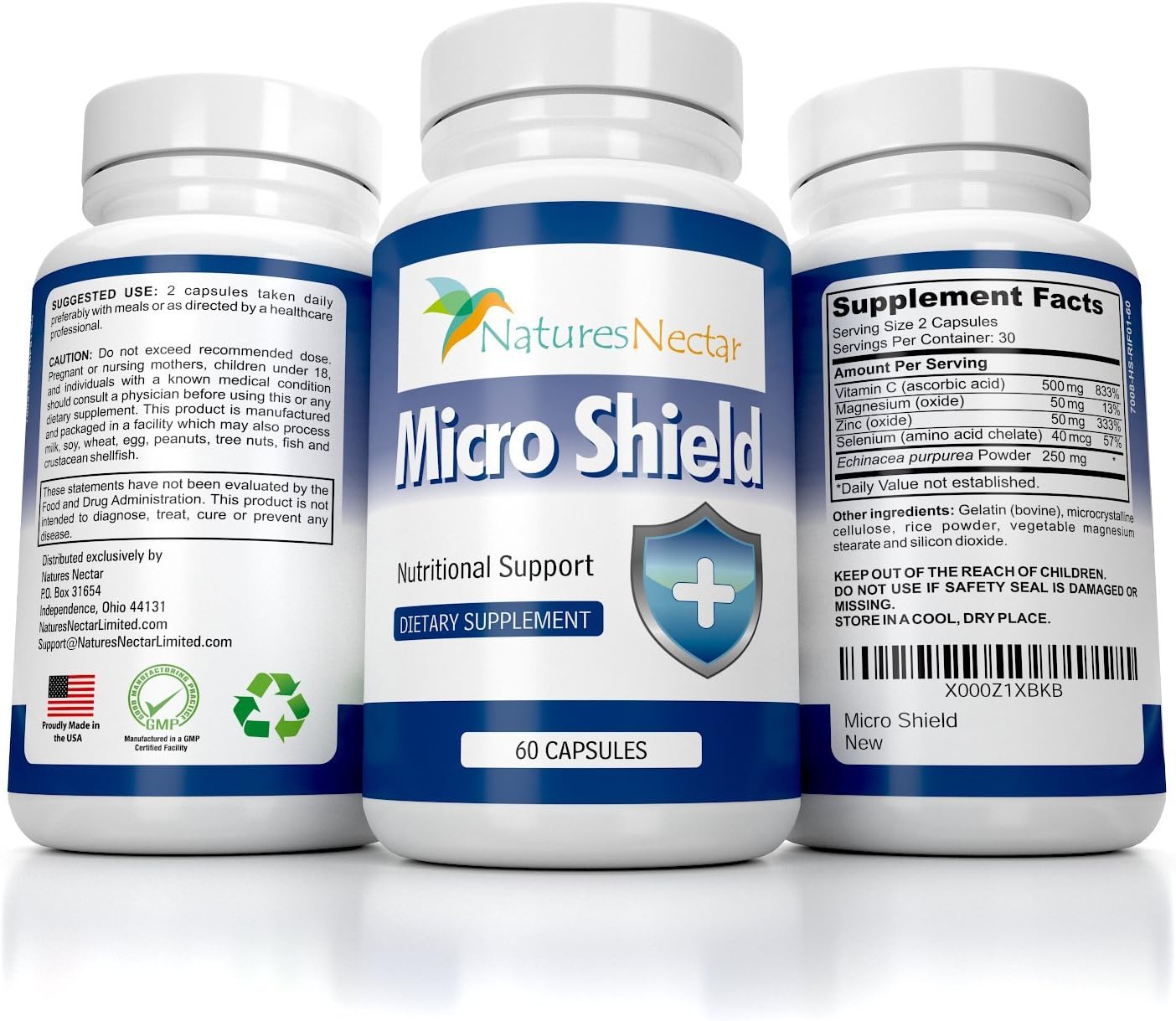 Immune System Booster- Support With Zinc For Immune Support - Formula Contains Echinacea, Zinc & Vitamin C For Ultimate Cell Immunity Defense - 60 Capsules Immunity Support Vitamins Health Supplement