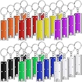 Hicarer 32 Pieces Flashlights Keychain Bulk Mini Powerful LED Keychain Lights Portable Flashlight for Emergency Camping Outdoor Equipment Party Bulk Gifts