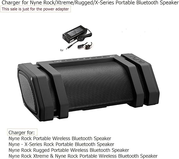 Amazon Com Charger For Nyne Rock Xtreme Nyne Rock Nyne Rock Rugged Nyne X Series Portable Wireless Bluetooth Speaker Home Audio Theater