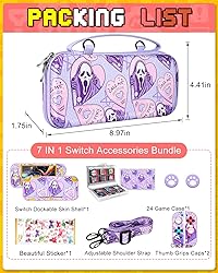Xinocy for Nintendo Switch Lite 7 in 1 Storage