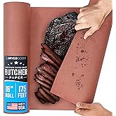 Bryco Goods Pink Butcher Paper Roll 18"x175' (2100 Inch) - USA Made - Food-Grade Peach Butcher Paper for Smoker, BBQ, Grilling, Smoking Meat - Unbleached, Uncoated & Unwaxed