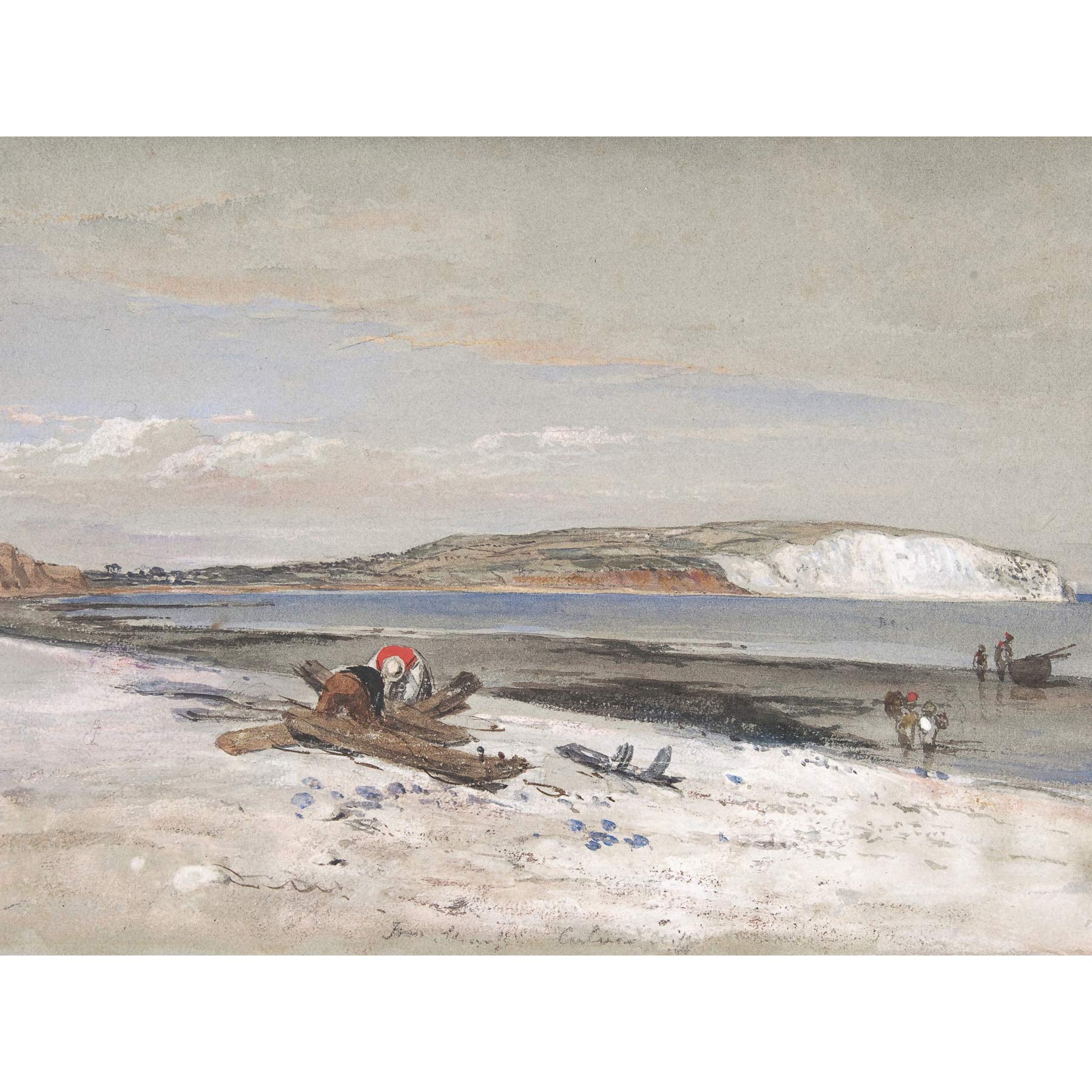 Artery8 Dyce Culver Cliff Isle Of Wight Painting Large Wall Art Poster Print Thick Paper 18X24 Inch