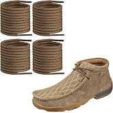 Endoto Shoe Laces for Twisted X Replacement Shoelaces Strings | 2 Pairs | 4MM Round Laces | Material: Polyester