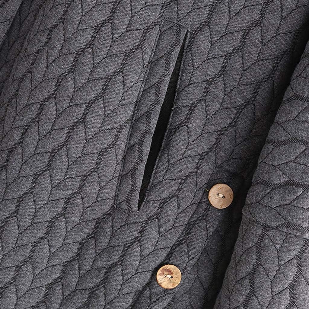 Alough Women Coat Plus Size Casual Button Pockets Warm High Low Long Sleeve Hooded Jacket Winter Fall Snow 5X Coats: Clothing
