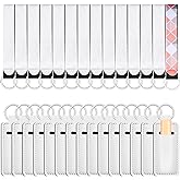 Patelai 30 Pcs Sublimation Blanks Wristlet Lanyards and Lipstick Holder Keychains Set, Blank Neoprene Wristlet Sublimation Lanyards Strap Keychain Holder for DIY Craft Heat Transfer