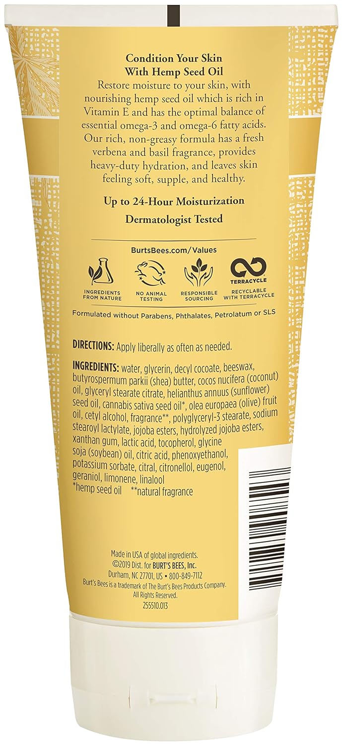 burt's bees hemp lotion