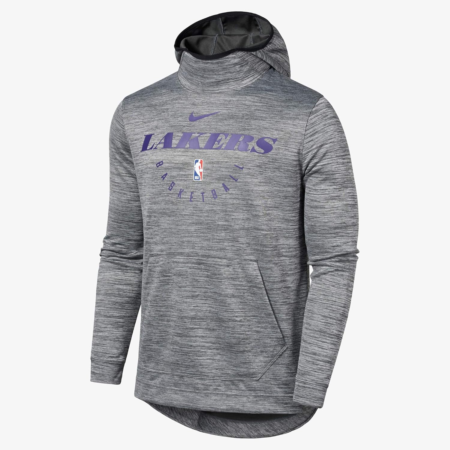 ナイキ Nike 18 19 La ロサンゼルスレイカーズ スポットライト バスケ Nba パーカー メンズ 長袖 Tシャツ バスケ プルオーバーパーカー トレーナー スウェットシャツ グレー 並行輸入品 フィットネス トレーニング スウェット パーカー Amazon