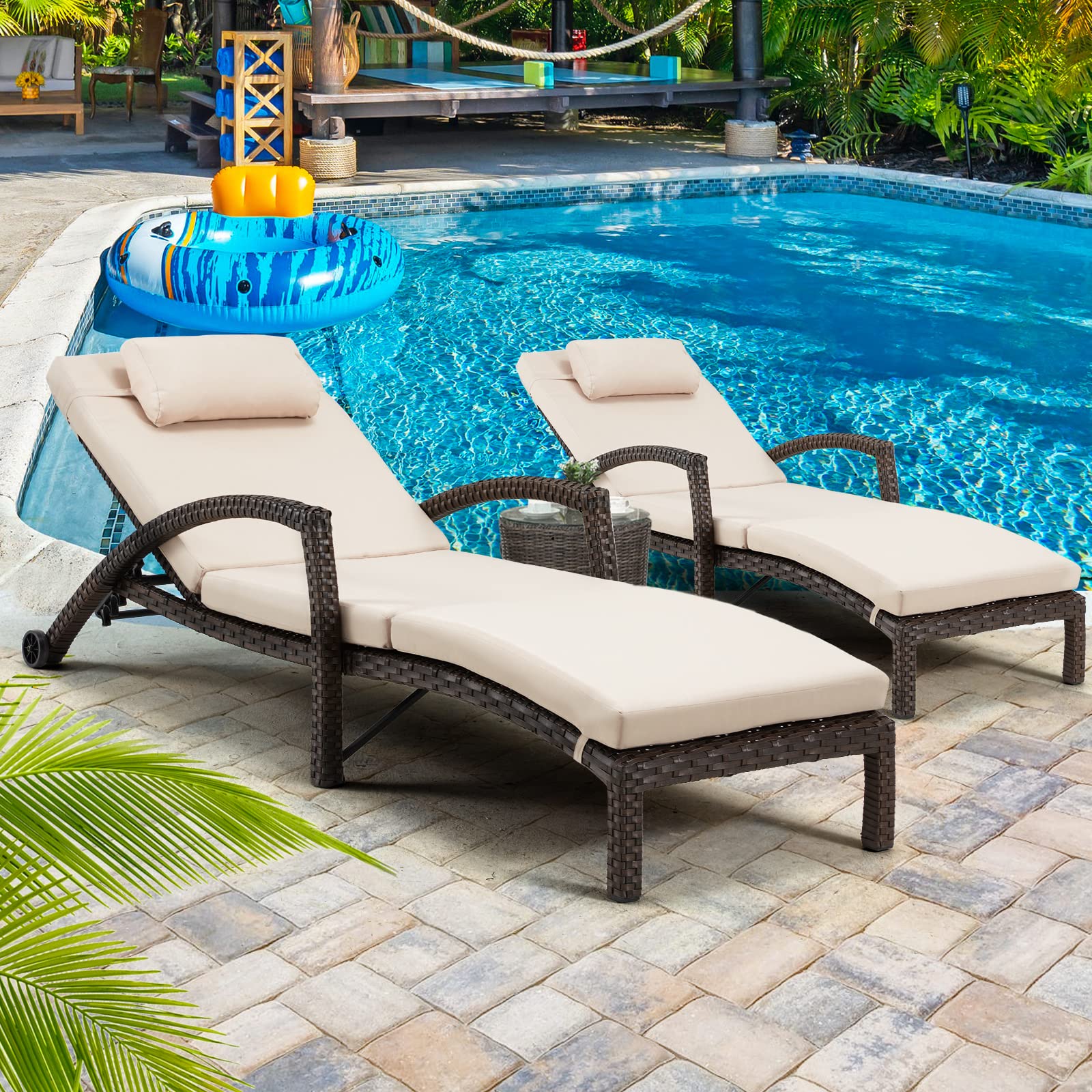 Pool Chaise Lounge Swimming Pool With Lounge Chairs Dreamline