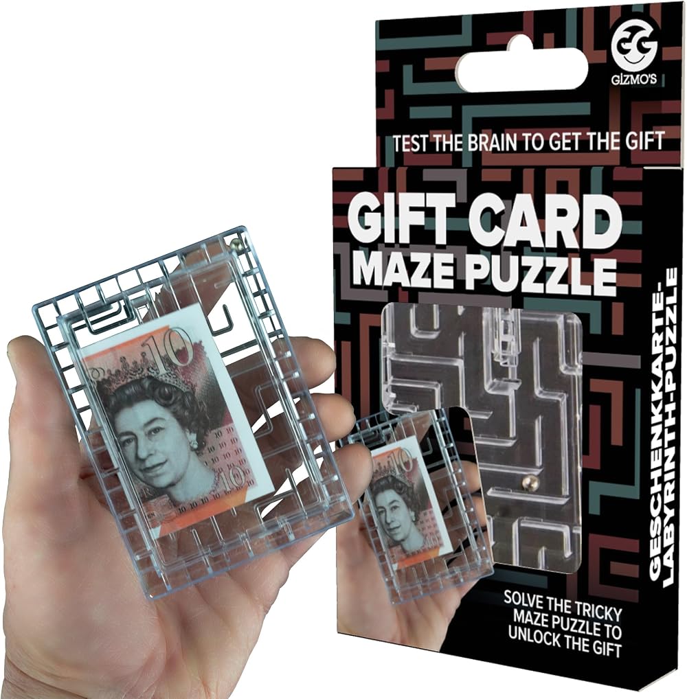 Funtime Gifts Gift Card Maze Puzzle Box - Fun Gift Card Holder