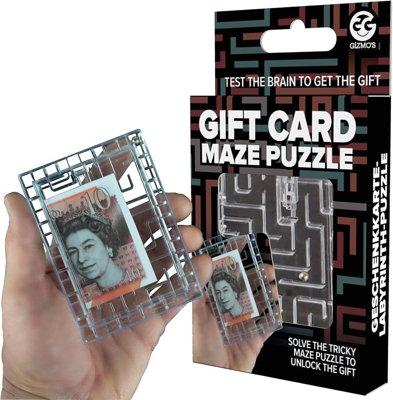 Funtime Gifts Gift Card Maze Puzzle Box - Fun Gift Card Holder