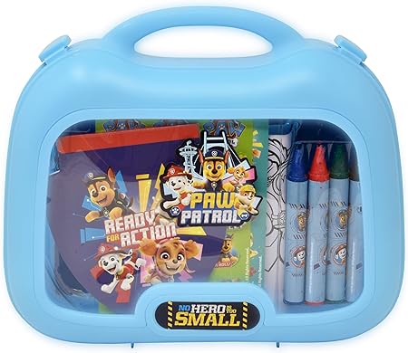 Amazon Co Jp Paw Patrol 塗り絵 アクティビティ キャリーケース ジャンボクレヨン ステッカー 散らからない工作 落書きパッド 再利用 ステッカー 幼児 男の子 子供用 おもちゃ