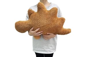 Isaacalyx 24 inch Large Dino Nugget Pillow, Large Stegosaurus Soft Dinosaur Nuggets Pillow for Fun Pillows Funny Gift Birthday Gifts, Dinosaur Theme Party Decorations (Stegosaurus,Large)