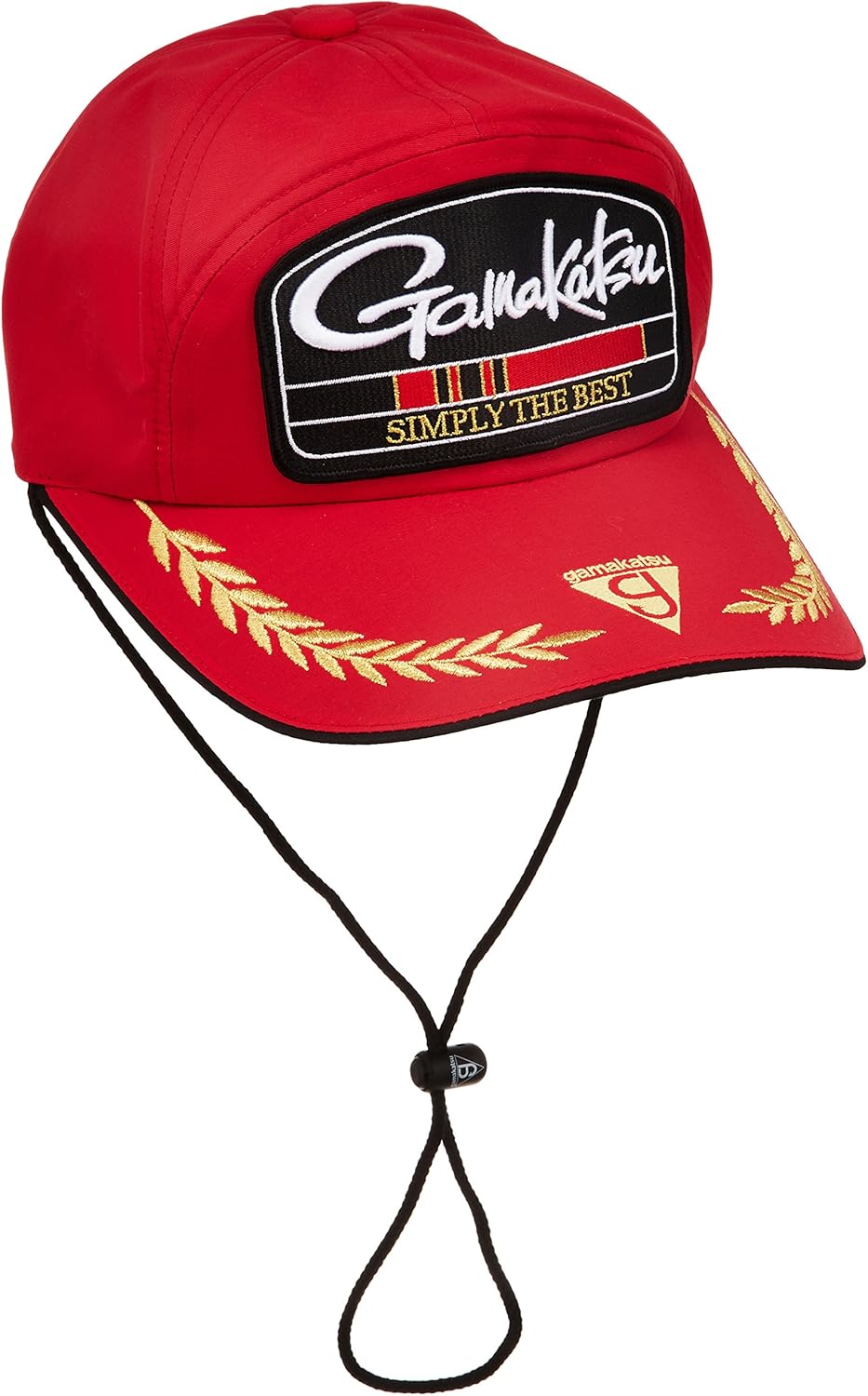 Amazon がまかつ Gamakatsu キャップ フィッシング ワッペン M レッド Gm9723 Gamakatsu がまかつ 帽子