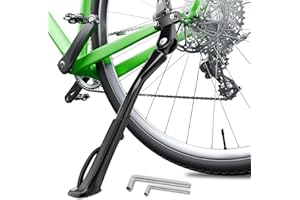 EFEALL 40mm Hole Spacing Bike Kickstand for 26-29 Inch Adult Bicycle, Adjustable Aluminum Bicycle Kickstand, Sturdy and Non-Slip Bike Kick Stand for Mountain Bike/E-Bike/Road Bike