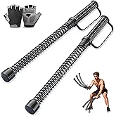 2PCS Ropeless Battle Ropes – Portable Workout Ropes for Home Gym with Non-Slip Gloves, Low-Impact HIIT and Strength Workouts, Home Workout Fitness Equipment for Full-Body Exercise,Men Women