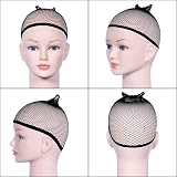 URAQT 4 Pack Wig Caps Nylon Hair Caps Neutral Nude Black for Women Men view 4