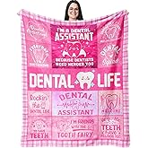NORGOPRON Dental Assistant Gifts for Women, Dental Assistant Appreciation Gifts, Dental Assistant Week Gifts, Dental Gift for Dental Assistants, Dental Assistant Birthday Throw Blanket 60"X50"