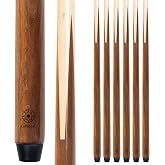 Collapsar Set of 6 Pool Cue Sticks 58" One Piece House Billiard Cues | Professional Quality for Commercial Or bar billiards Use 13mm Cue Tip with Maple Shaft Hardwood Construction