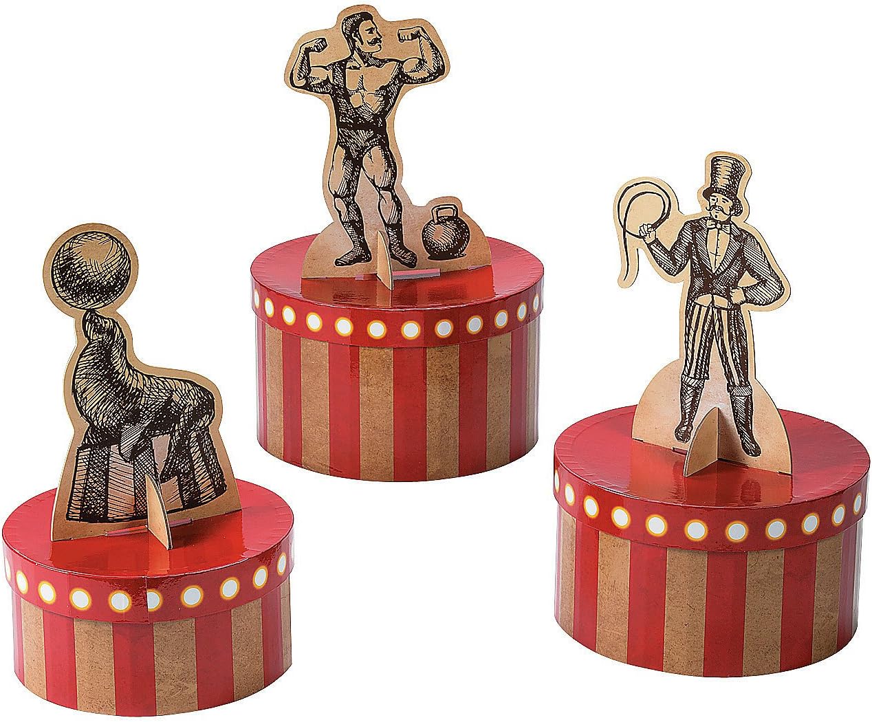 Amazon Com Fun Express Vintage Circus Centerpiece For Party