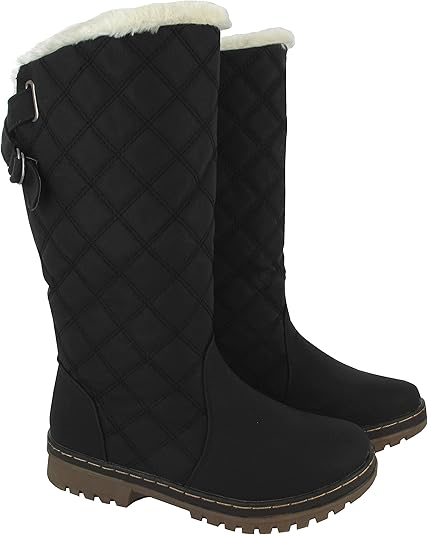 womens quilted winter boots