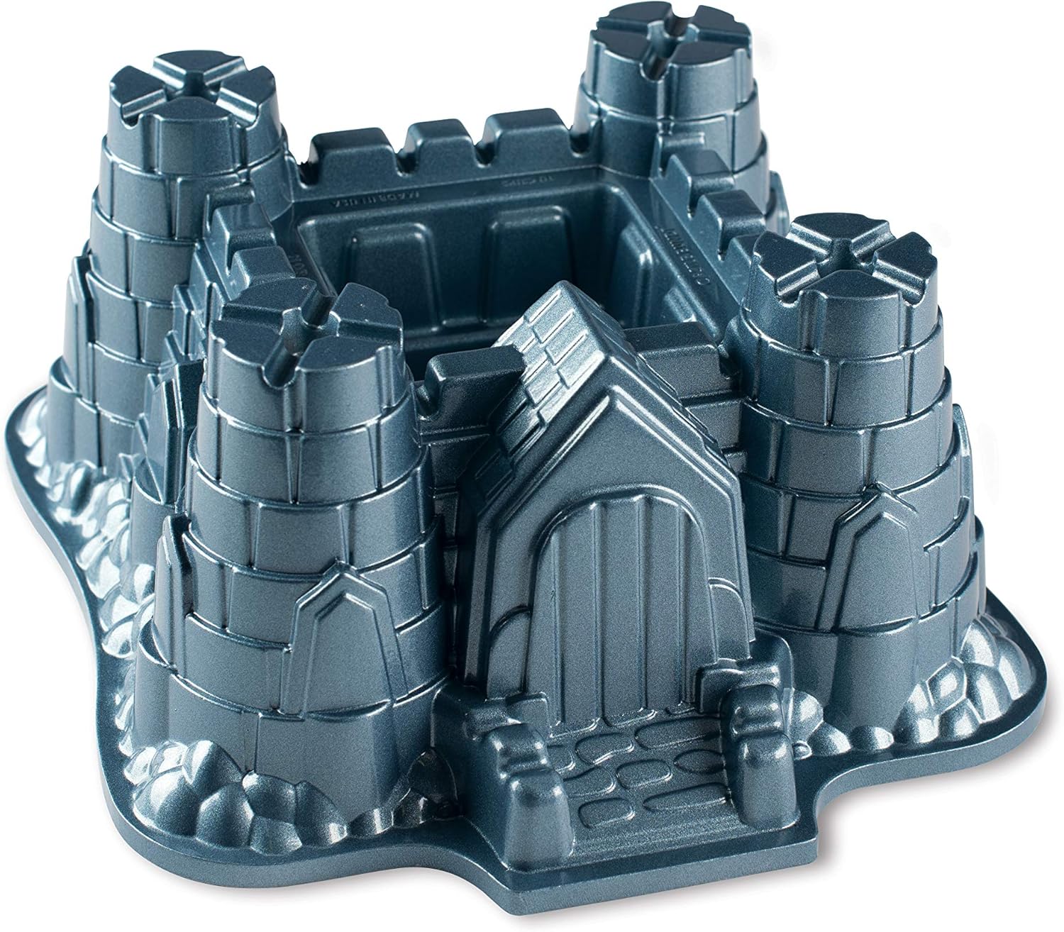 Nordic Ware Castle Bundt Pan, 3D Cast Aluminium Bundt Tin, Bundt Cake