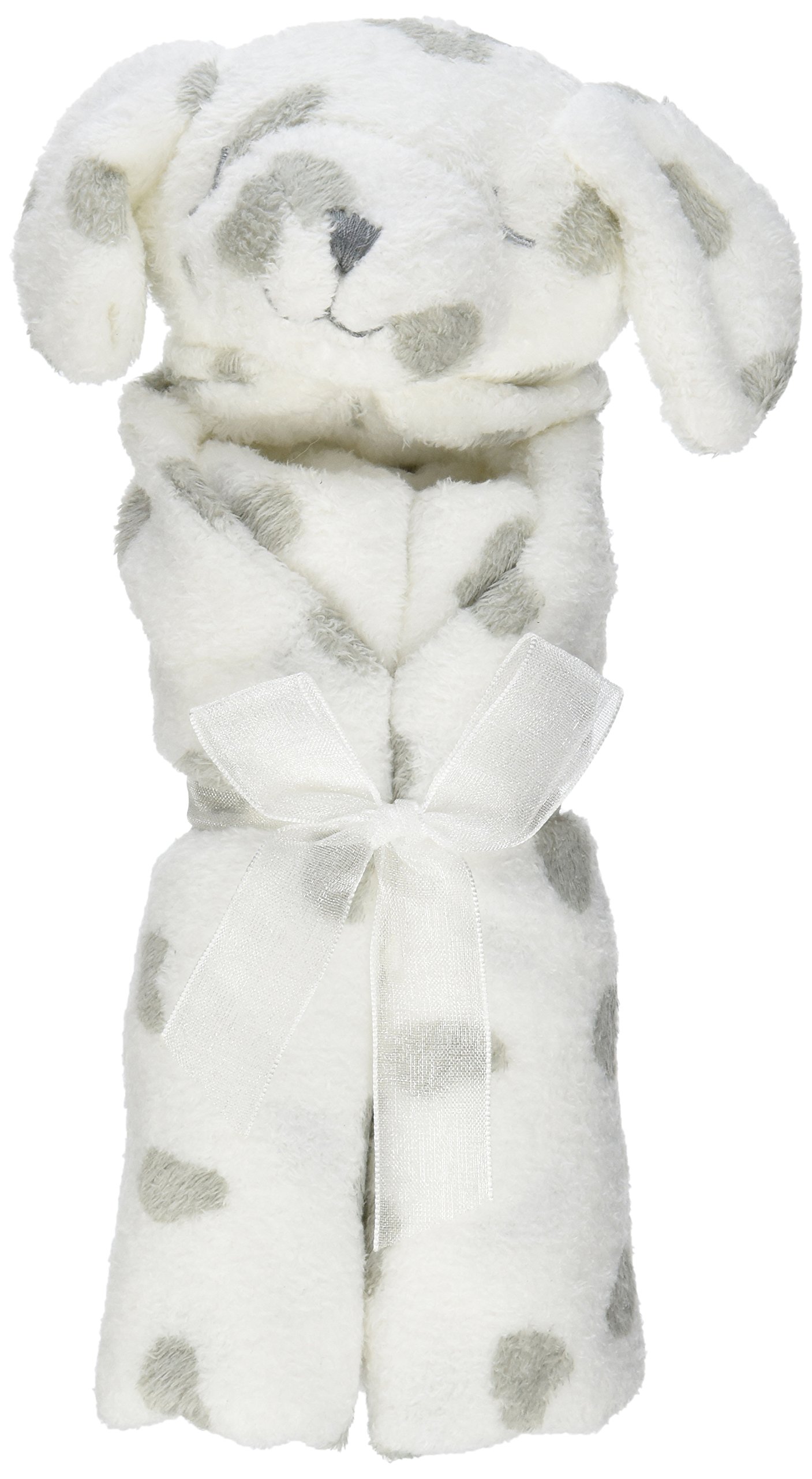 Angel Dear Blankie, White Cow with Grey Spots Baby Plush