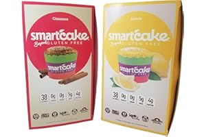 SMARTCAKE Bundle: 4x Lemon Twin Packs and 4x Cinnamon Twin Packs: Gluten Free, Sugar Free, Low Carb Snack Cakes: Total of 8 Twin Packs