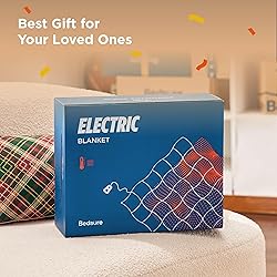 Bedsure Faux Fur Electric Blanket Queen Size, Dual