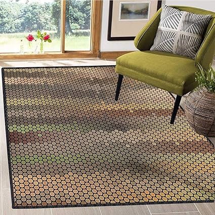 Amazon Com Earth Tones Area Rug Bedroom Party