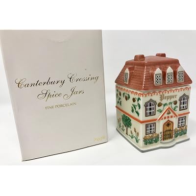 Lenox Spice Village Porcelain Victorian House Spice Jar - Pepper