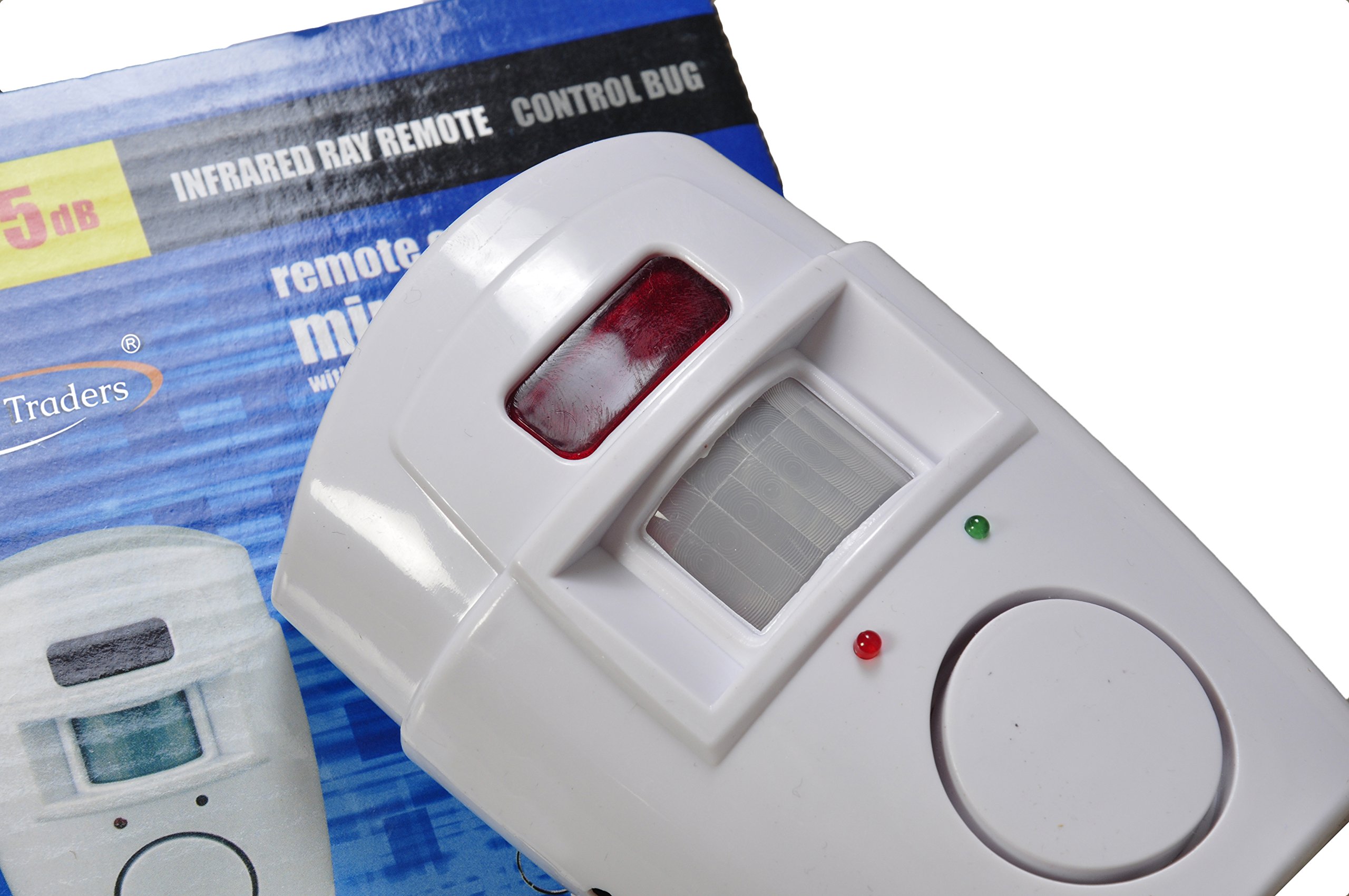 Tech Traders Wireless Pir Motion Sensor Alarm Plus 2 Remote Controls