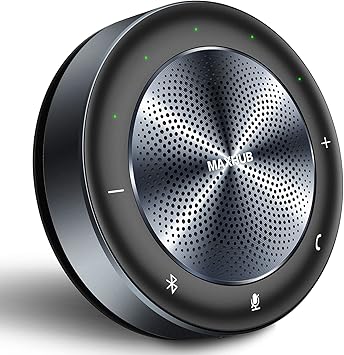 MAXHUB Bluetooth Speakerphone with Noise Reduction and 6 360 Microphones