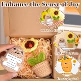 Pipihome Positive Potato Sunflower Crochet Gift Set Lovely Support Doll view 3