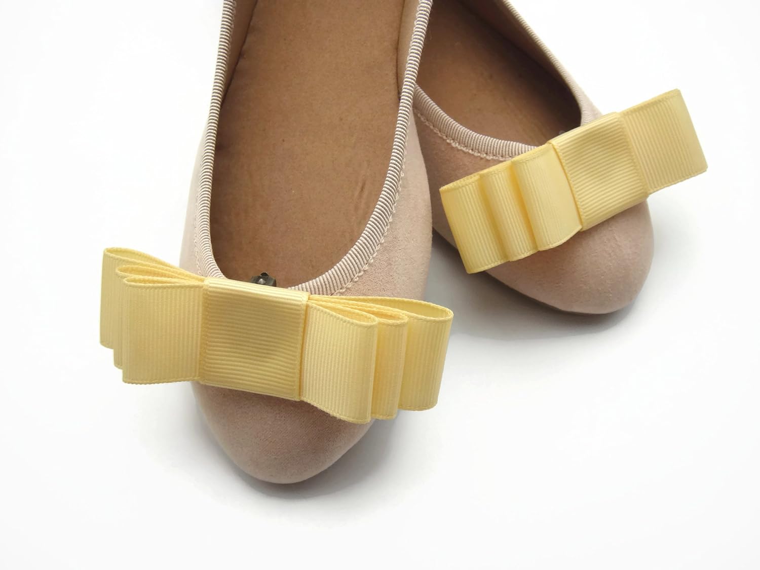 Ribbon Bow Detachable Shoe Clip Brooch Accessories Set of 2