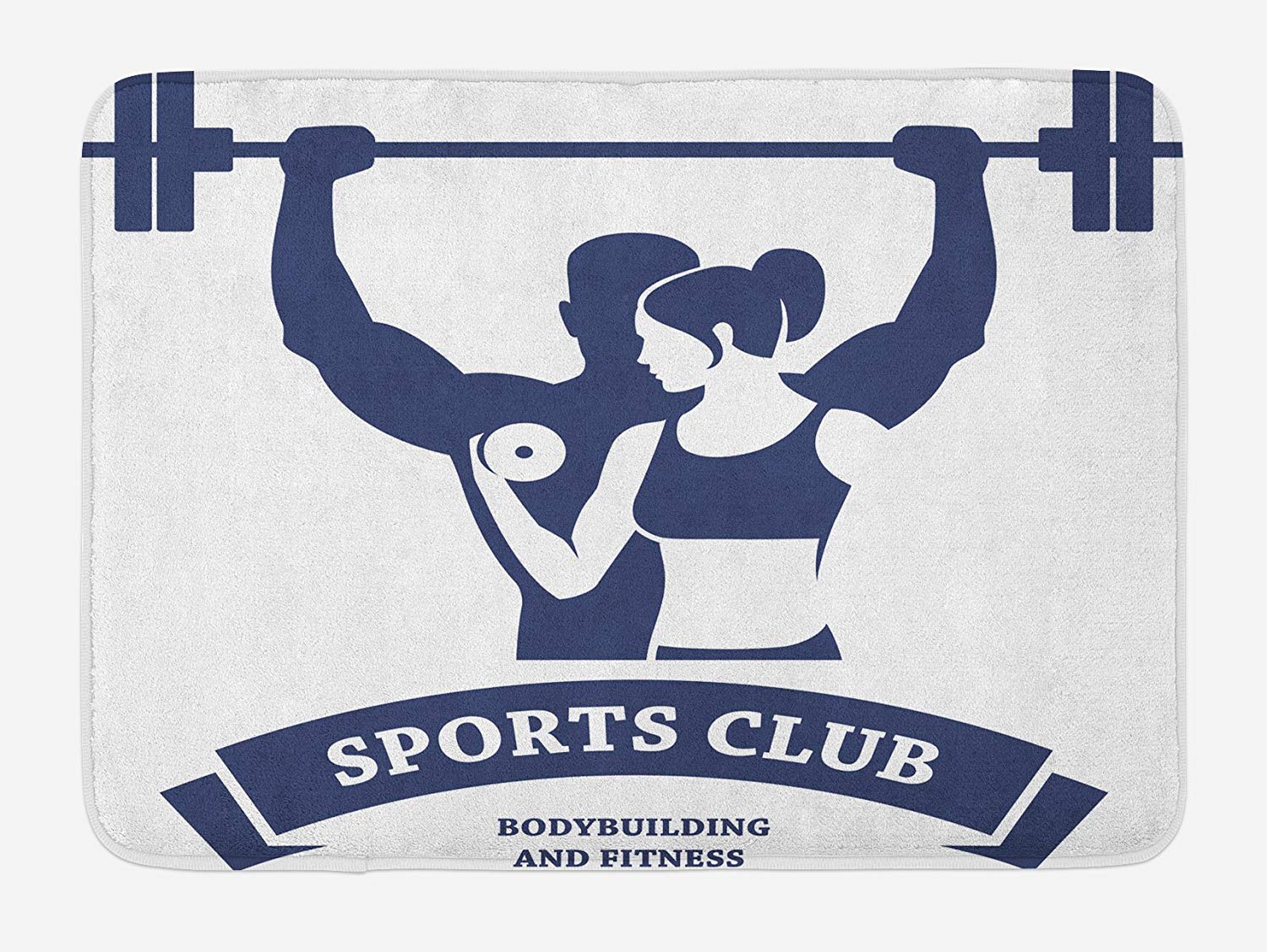 Amazon Com Weeosazg Fitness Bath Mat Sports Bodybuilders Club Images, Photos, Reviews