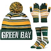 Vintage Classic Skull Cap Beanie Hat Cuffed Winter Hat Knit Comes with Warm Socks Gifts for Men Women Fans