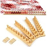Zlshmoee 64" Chunky Blanket Loom, Adjustable Size Loom for Blanket Making | Smooth Wooden Pegs, No Knitting Needles Required, Beginner-Friendly for Bulky Yarn Throws, Scarves and Handmade Gifts