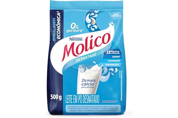 Molico Leite Em Pó Desnatado Total Cálcio 500G
