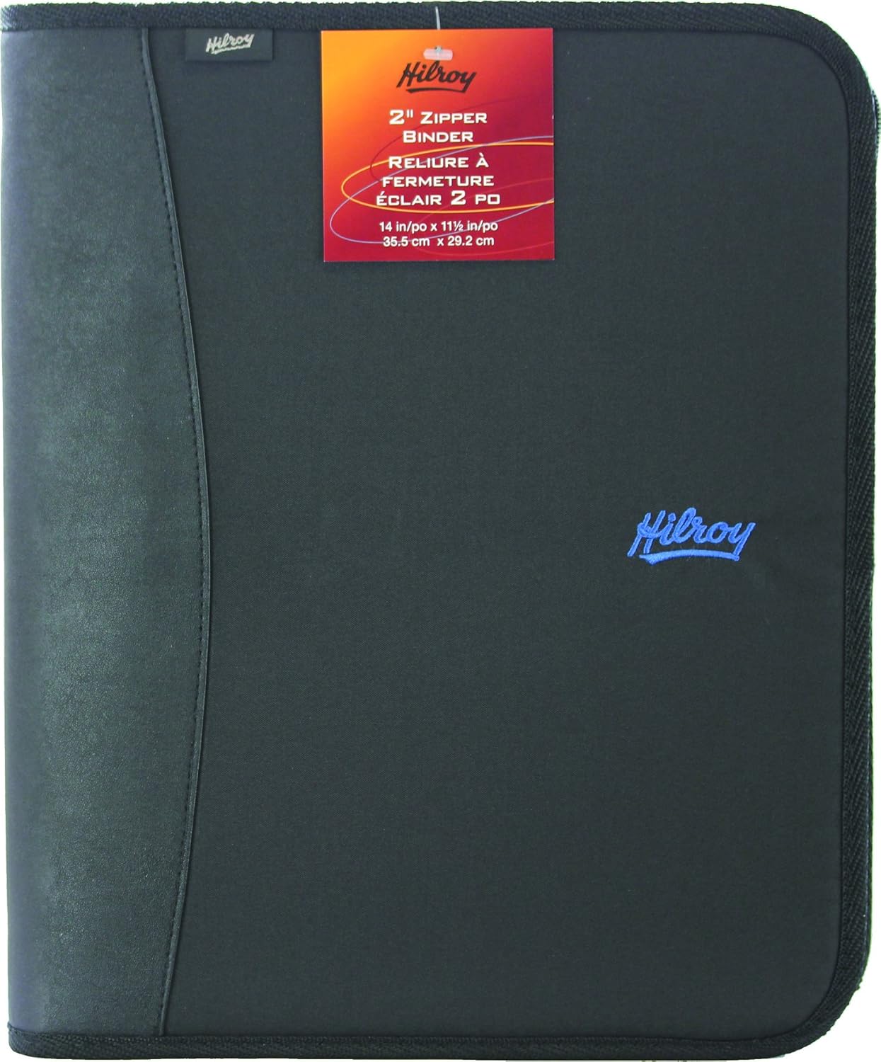 Hilroy 29124 2Inch 3Ring Binder with Full Zipper Closure 2x13.9x12