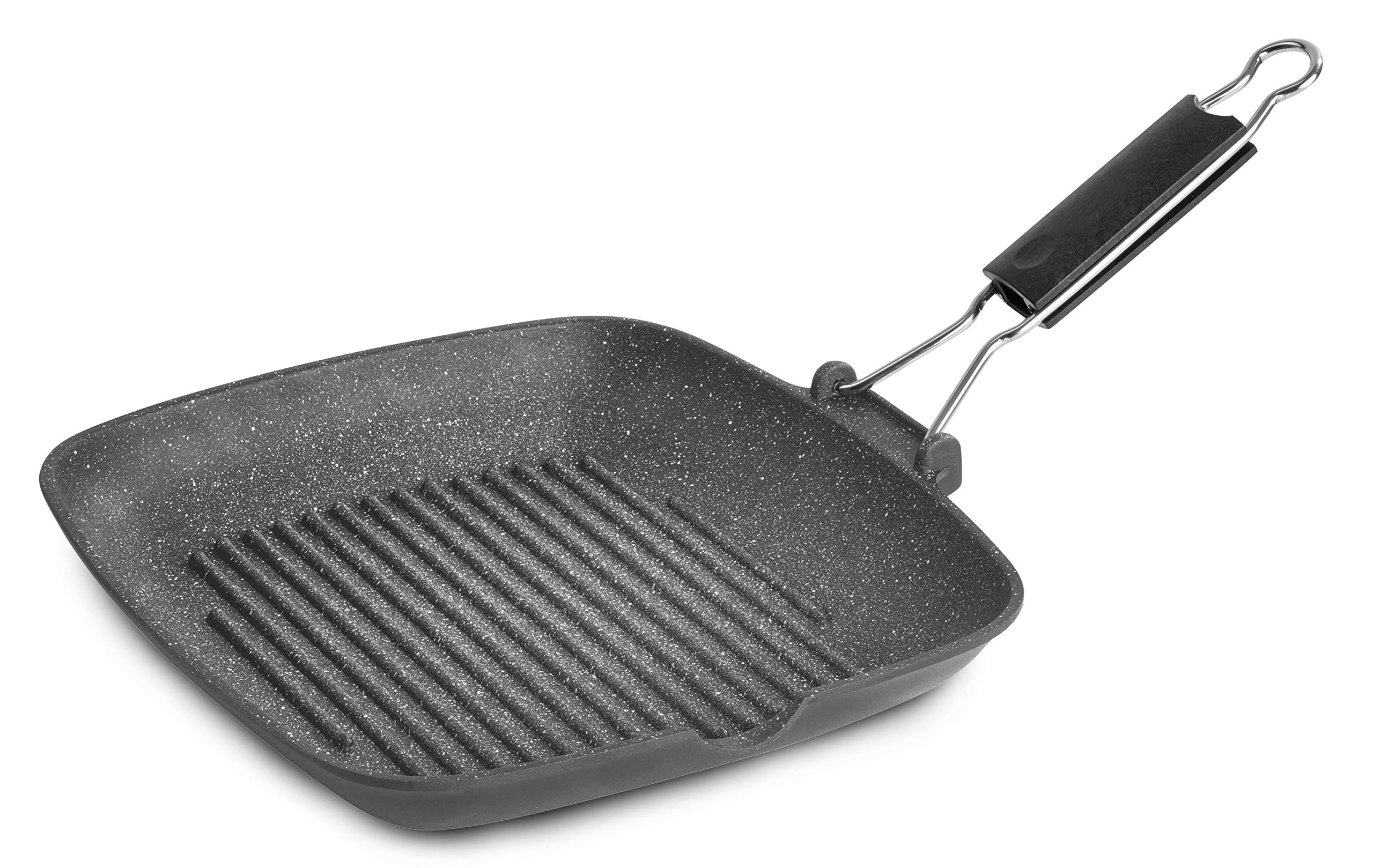 Lagostina Special Non Stick Grill, Die-cast Aluminum, Grey, 28 x 28 cm