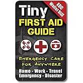 Tiny First Aid Guide Pocket Size | Micro EDC Emergency Medical Guide for Camping, Hiking, Bushcraft &amp; Survival | Waterproof Pocket First Aid Guide w/ 200+ Tips | Fits Wallet, Bug Out Bag or Glove Box