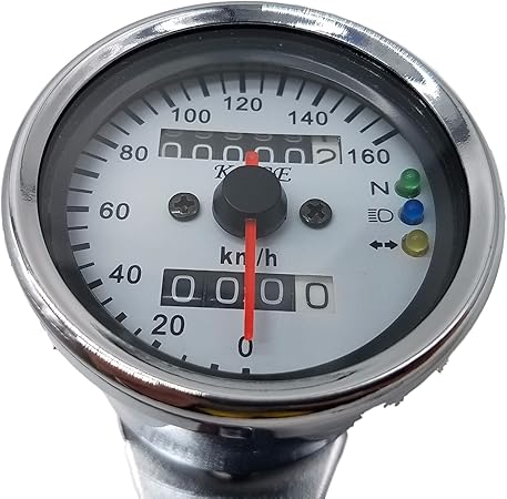 Amazon バイク オートバイ スピードメーター シンプルデザイン 原付バイク 大型 汎用品 160km 走行距離 12v Led スピードメーター 車 バイク