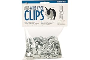 Pet Lodge® Wire Cage Clips | Clips for Repairing Pet Homes | Metal Clips for Assembling | Rabbit Hutch Cage Wire Clips | 1 lb