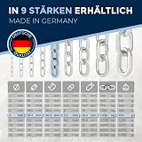NietFullThings Stainless Steel Short Link Chain 6 mm 316 Marine Grade 0.25 m view 2